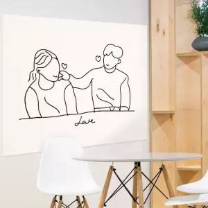 M 포스터 대형 볼콕하트 패브릭 (WFKBKVR)