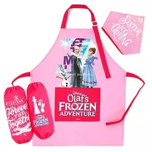 홈스쿨 나도요리사 겨울왕국 유아 방수앞치마 3종세트 놀이학습 깜찍한 전신미술가운
