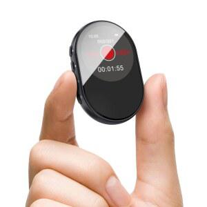 [미국배송] 128GB 소형 음성 녹음 장치 미니 활성화 녹음기 시간 지정 녹음 비밀번호 관리 재생 기능이 있는 휴대용 회의/강의/교실 학습 선물 MP3