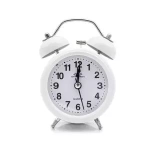 탁상용 원형 알람시계 / 무소음 (화이트) (KYR-W6A8B00)