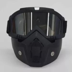 마스크 미러실버 라이딩선글라스 라이딩고글 분리형 자전거선글라스 고글