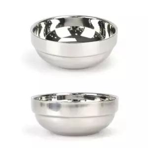 이중구조 SJ11XH18 스텐 식판 대접 국그릇 14x5.2cm 12호