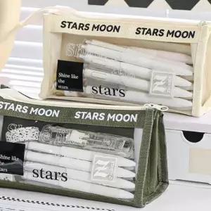 세련된 투명 보이는 영문 내부가 한눈에 수납필통 디 (WFKC16L)