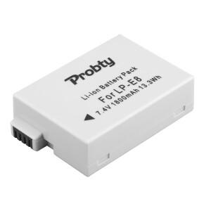 Probty LP-E8 카메라 배터리 AKKU 팩 Canon 550D X4 X6i T2i DSLR