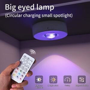 RGB 흰색 Led 야간 조명 무선 캐비닛 원격 제어 벽 옷장 대 한 충전식 램프 스포트 라이트