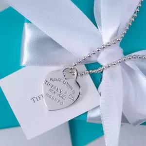 [TIFFANY&CO]티파니 하트 태그 라지 펜던트 롱 체인 네크리스