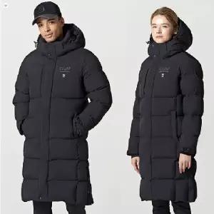 [공장직영 티공장] 엠리밋 LGTWJ27916 겨울 남녀공용 히트엠 롱패딩 검정 겨울벤치코트