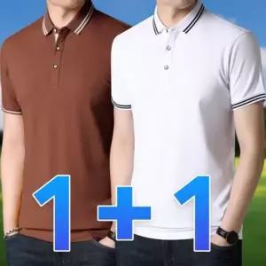 1+1 쿨링 반팔 카라티 봄 여름 남자 피케 티셔츠 골프웨어