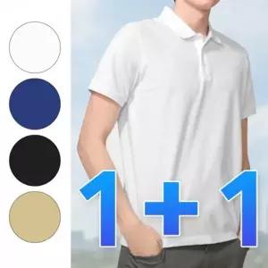 1+1 남자 피케 카라티 봄 여름 데일리 무지 골프상의