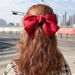 [하프클럽/셀러허브_여성트랜드패션]대왕리본삔 여신머리집게핀 헤어포인