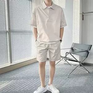 [하프클럽/]상하의세트 반팔 시원한소재 캐주얼 쿨 반바지 남성