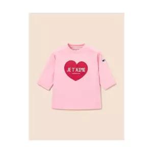 빈폴 키즈 PARIS 아트웍 7부 티셔츠 라이트 핑크 (BI4741U08Y) 219332