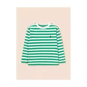 빈폴 키즈 스트라이프 긴소매 티셔츠 그린 (BI5841UE2M) 309276