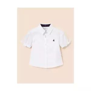 빈폴 키즈 여아 옥스포드 반소매 셔츠 화이트 (BI5365GE11) 309341