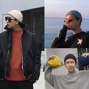 남자 여자 겨울 니트 무지 숏 비니 모자 와치캡