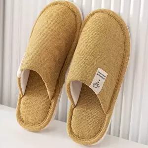 [엄지척]린넨 실내화 린넨슬리퍼 여성실내슬리퍼 린넨거실화