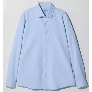 [하프클럽/에스티코]쿨맥스 도비 스트라이프 셔츠_블루 (슬림핏)  SDSWA08SSL