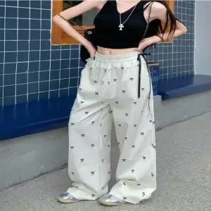 여자 와이드팬츠 리본 레이스 트레이 하이웨스트 여름 (WFKBX7V)