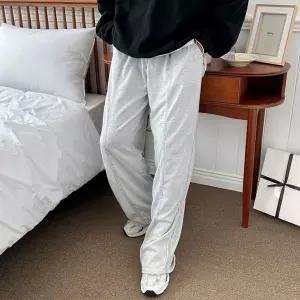 스티치 캐주얼 와이드 통바지 트레이닝 홈웨어 츄리닝바지 웨어 오버핏 남자 패션 팬츠