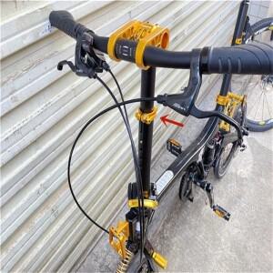 호환 LITEPRO 접이식 자전거 1 조각 퀵 릴리스 시트 포스트 클램프 40mm 티타늄 샤프트 Birdy 부품