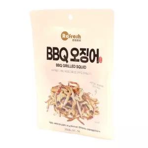 리프레쉬) BBQ오징어 40g(1타 5개입)/오징어/간식/구이/오징어채/술안주/간편/소주/안주/오징어포/조리/진