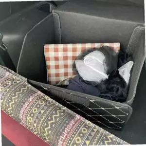 차량용 트렁크 정리함 가죽 수납박스 중형 차량 정리 용품