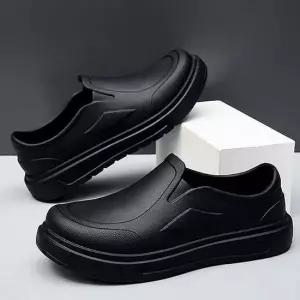 방수 남성 스니커즈 데일리 레인슈즈 로퍼 신발