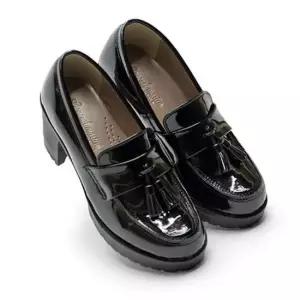 테슬 여자 로퍼 키높이 구두 학생 정장 데일리 신발