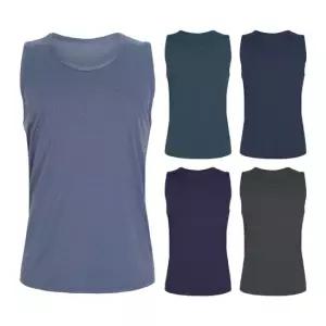 발렌티노크리스티 남성 사선체크 사방스판 민소매 런닝 셔츠 5종세트