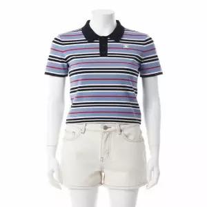 [셀린느]25FW THRIOMPHE CROPPED POLO RY0BY886Z GAN5 스트라이프 코튼 크롭 폴로 815966