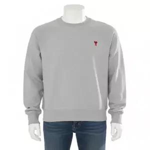 [아미]AMI 체인스티치 하트 로고 코튼 맨투맨 BFUSW005 747 0951 817345