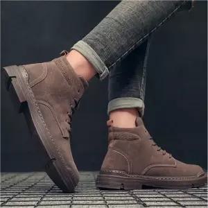 남성 스웨이드워커 미들부츠 캐주얼 데일리 워킹화