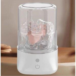 휴대용세탁기 미니 1인용 원터치 모델 아이보리 기본 탈수기 핑크 충전 세탁