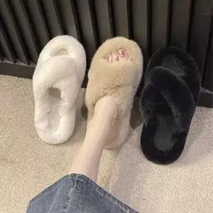 엑스크로스 털 슬리퍼 DS 0247 실내 화 털 겨울 슬리퍼