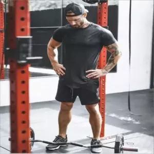 남성 헬스반팔티 짐웨어 반팔 운동티 트레이닝복 상의