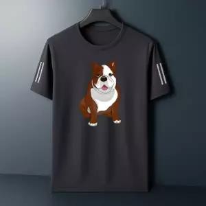 005불독 남성 아이스 기능성 라운드 반팔티