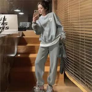 겨울 조거팬츠 맨투맨 2컬러 트레이닝복세트 데일리 여자 기모