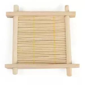 우드 소-정사각 대나무 티코스터 나무컵받침 컵홀더