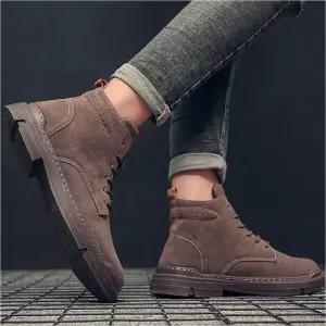 [라일리] Rly 남성 스웨이드워커 미들부츠 캐주얼 데일리 워킹화