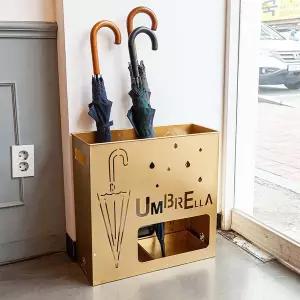 [설렘하우스] 비오는날 우산꽂이 소형 12구 골드 카페 식당 입간판우산꽂이 업소용 학원