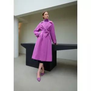 발렌시아 카라 벨티드 알파카 롱코트 24BMH27