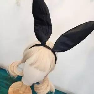 검은토끼 헤어소품 머리띠 와이어 귀모양 WEE4552