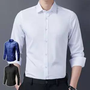 [골드스마일]남성용 일자핏 정장 셔츠 캐주얼 스타일 남방