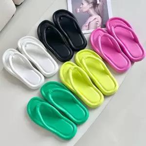 여성 캔디 컬러 쪼리 슬리퍼 1P 여름 물놀이 신발 WFJPOX6