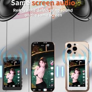 호환 자석 휴대폰 셀카 스크린 모니터 블루투스 리모컨 후면 카메라 브이로그 라이브 스트림 비디오 녹화