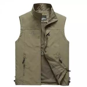 남성 아웃도어 작업용 경량 등산 조끼 봄가을용