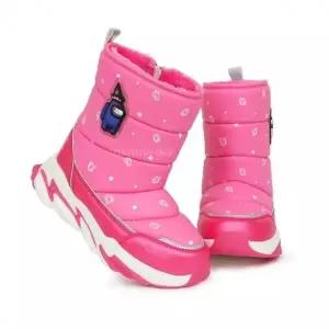 어몽어스 쿠잉 방한 부츠 캐릭터 여아동 패딩 털신발