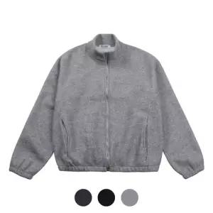 [모로엠] FW 남성 약골지 기모 집업 하이넥 점퍼 5C-JUA-RIBBED