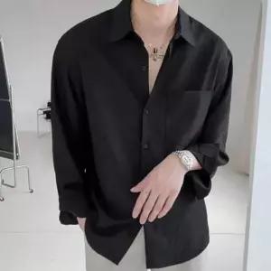 남성용 기본 여름용 반팔 긴팔 심플 티셔츠 셔츠