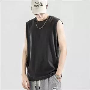 남성 슬리브리스 근육핏 운동복 헬스 런닝 티셔츠